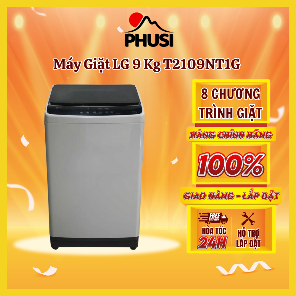 Máy Giặt LG 9 Kg T2109NT1G - Hàng Chính Hãng - Giao HCM