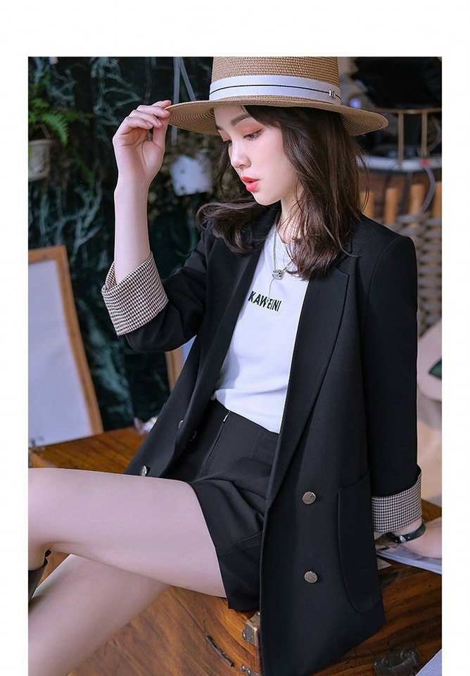 ÁO KHOÁC BLAZER PHỐI TAY CAO CẤP