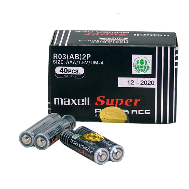 Hộp 40 Viên Pin Maxell 3A- Hàng Nhập Khẩu