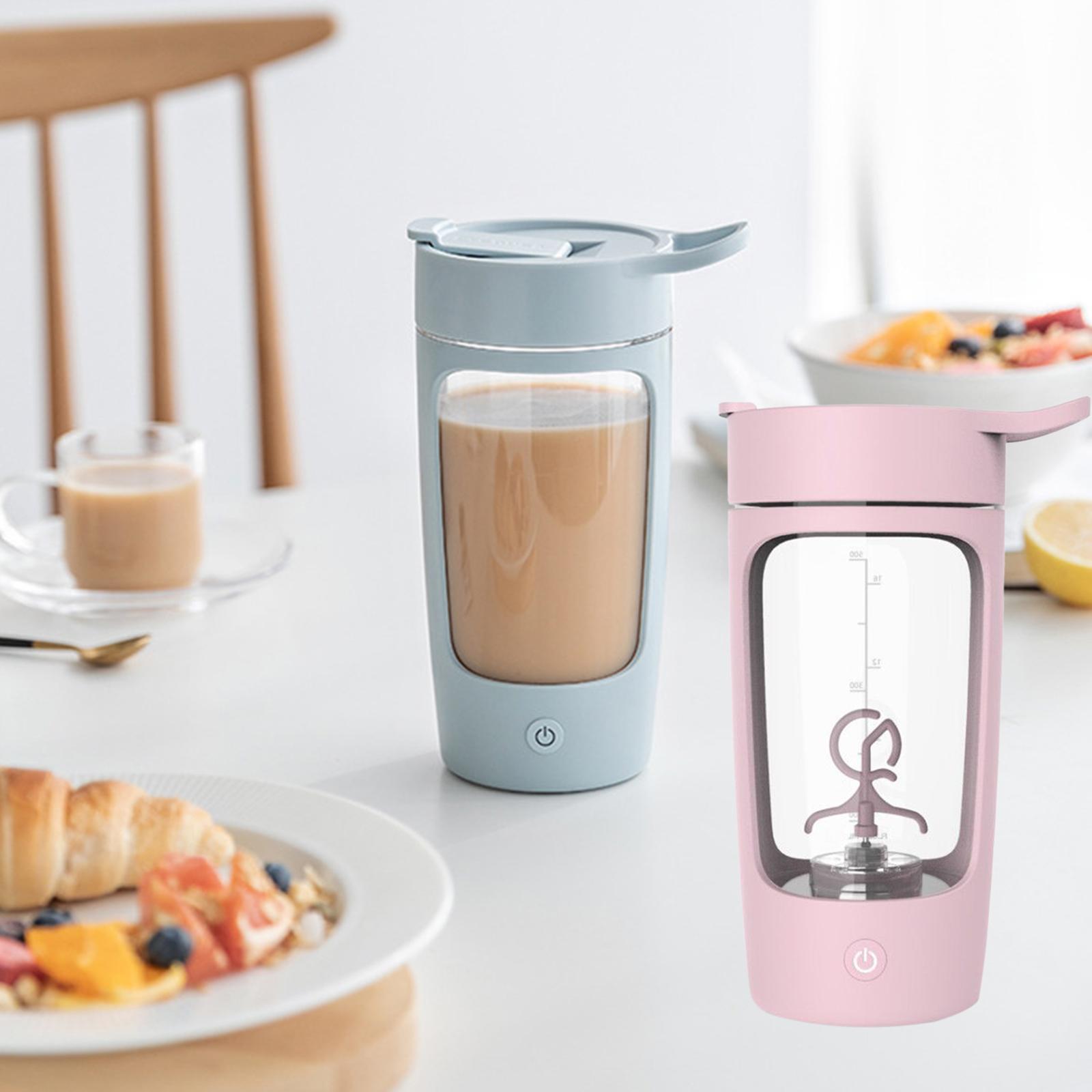 Premium Electric Protein Shaker Bottle, Tritan - BPA Free Mixer Cup .