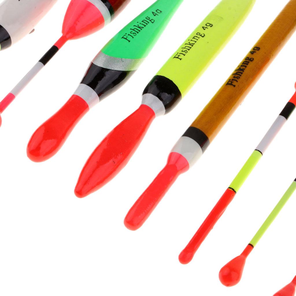 20x Fishing 4g Balsa Wooden Slip Floats Bobbers Crappie Panfish Bass Trout