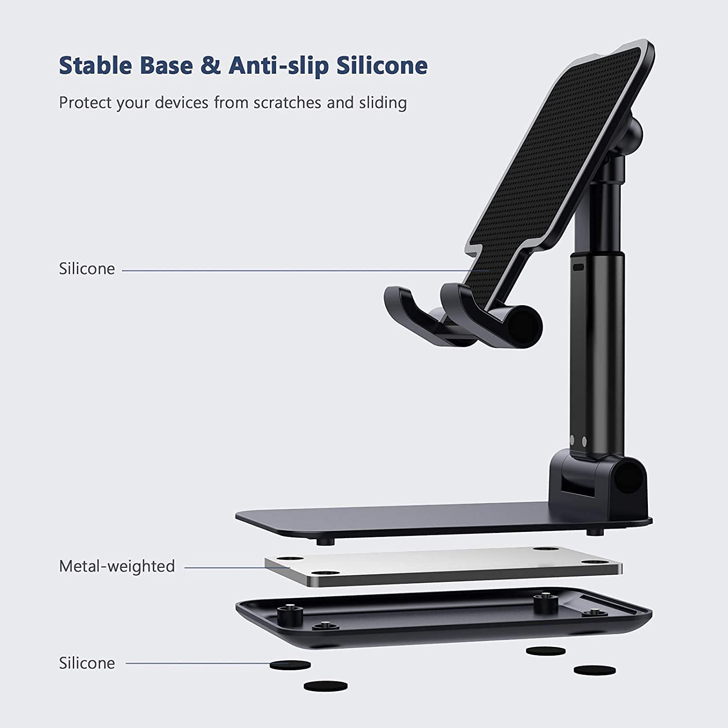 Stand/ Giá đỡ nhôm gập gọn kê điện thoại, Máy tính bảng, iPhone, iPad WIWU - Hàng Chính Hãng