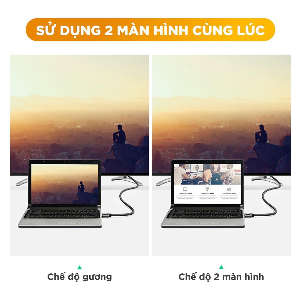 Cáp HDMI 2.0 độ phân giải 4K 60Hz cao cấp dài 1-2m UGREEN HD136 - Hàng Chính Hãng