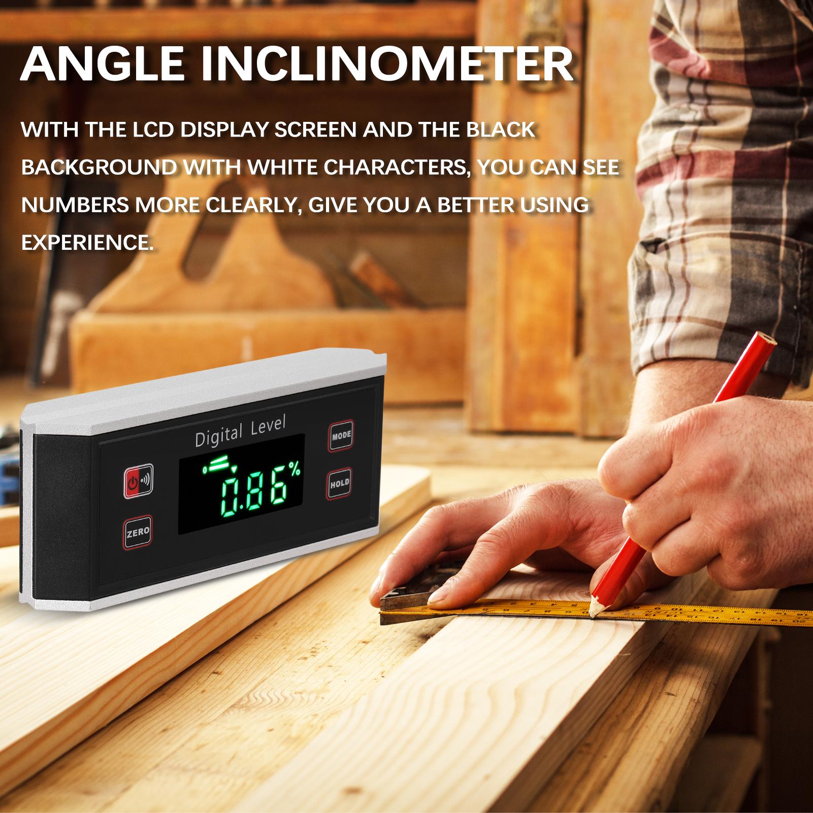 Portable 4*90° IP54 Waterproof Dustproof Level High Precisions Angle Finder Digital Protractor Inclinometer Digital