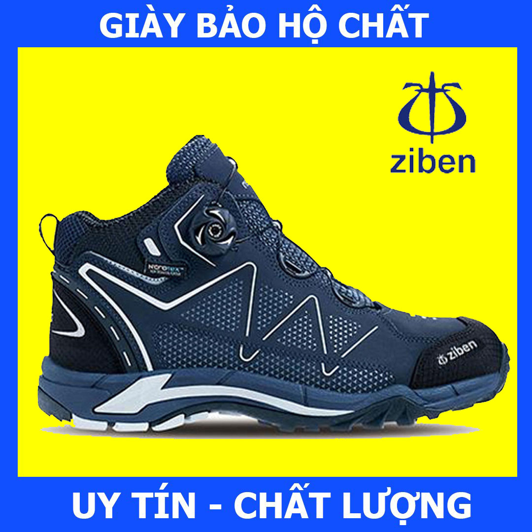 Giày Bảo Hộ Hàn Quốc Ziben 171S Chống Va Đập Mạnh, Chống Đâm Xuyên, Vải Sợi Thoáng Khí, Chống Trơn Trượt