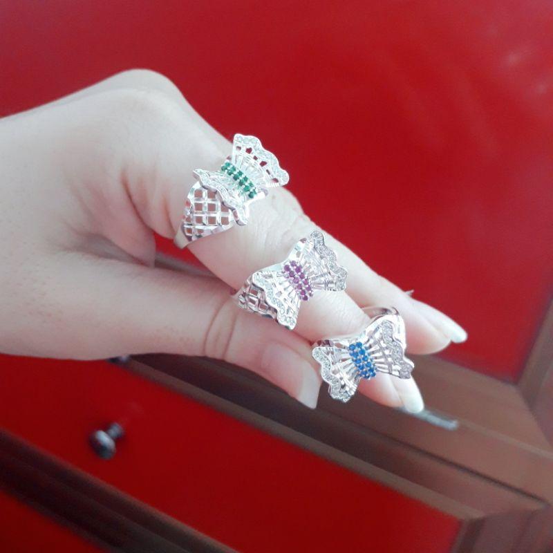 Nhẫn nơ bạc 950 cao cấp YN JEWELRY