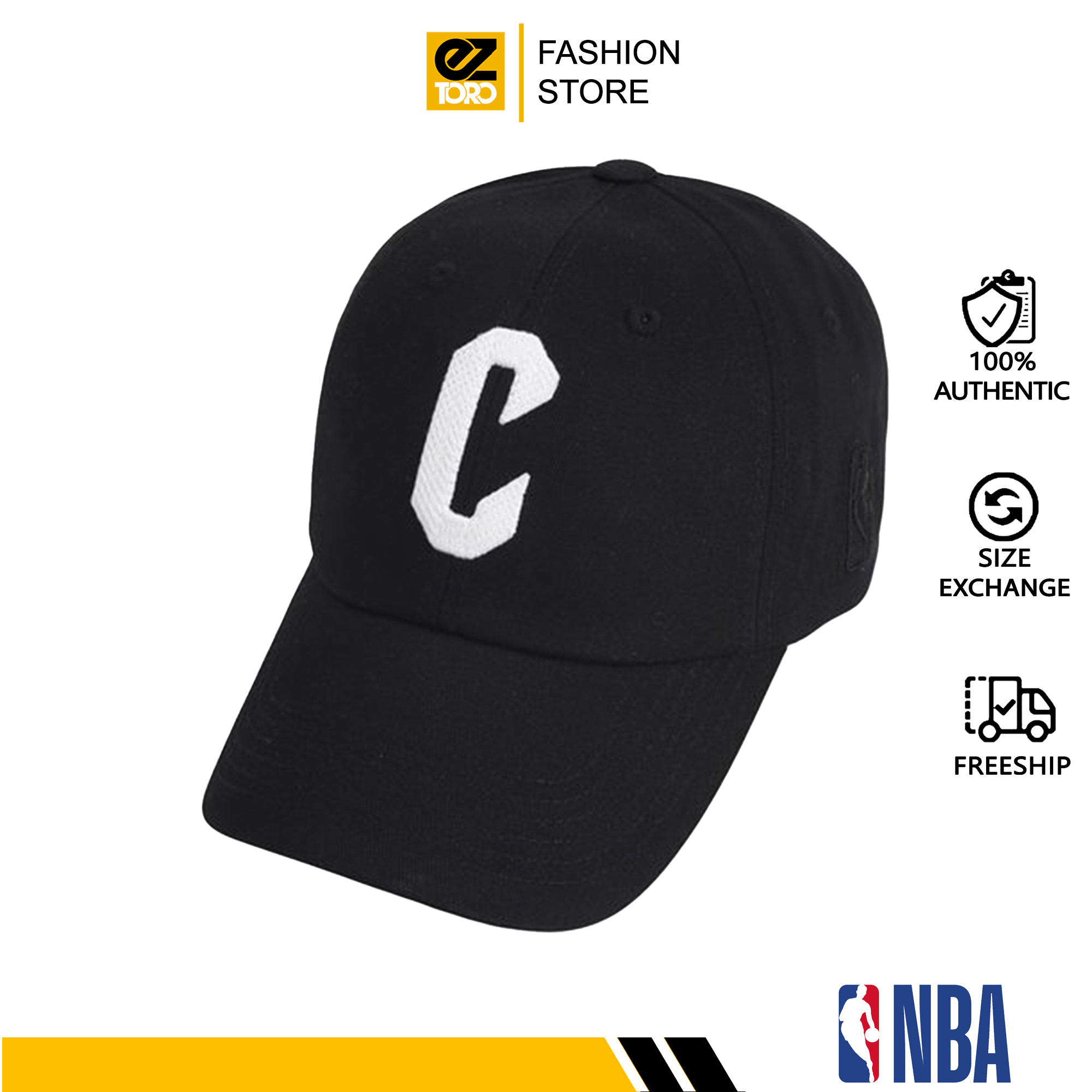 Mũ NBA CLE Initials Embroidery SOFT CURVED CAP - Nón lưỡi trai thời trang cho nam, nữ, unisex