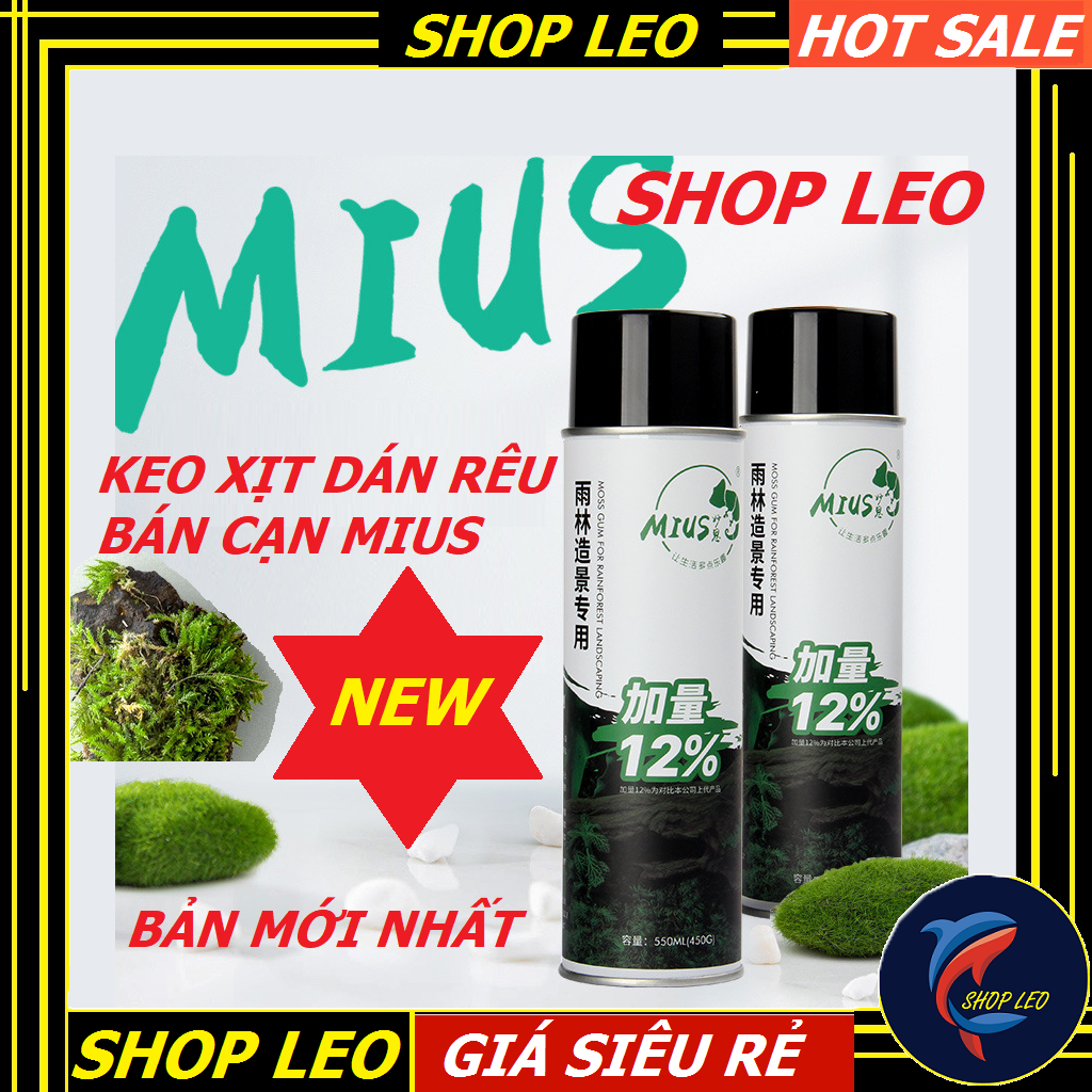 Keo xịt dán rêu MIUS - rêu bán cạn - keo chuyên dụng dành cho bán cạn