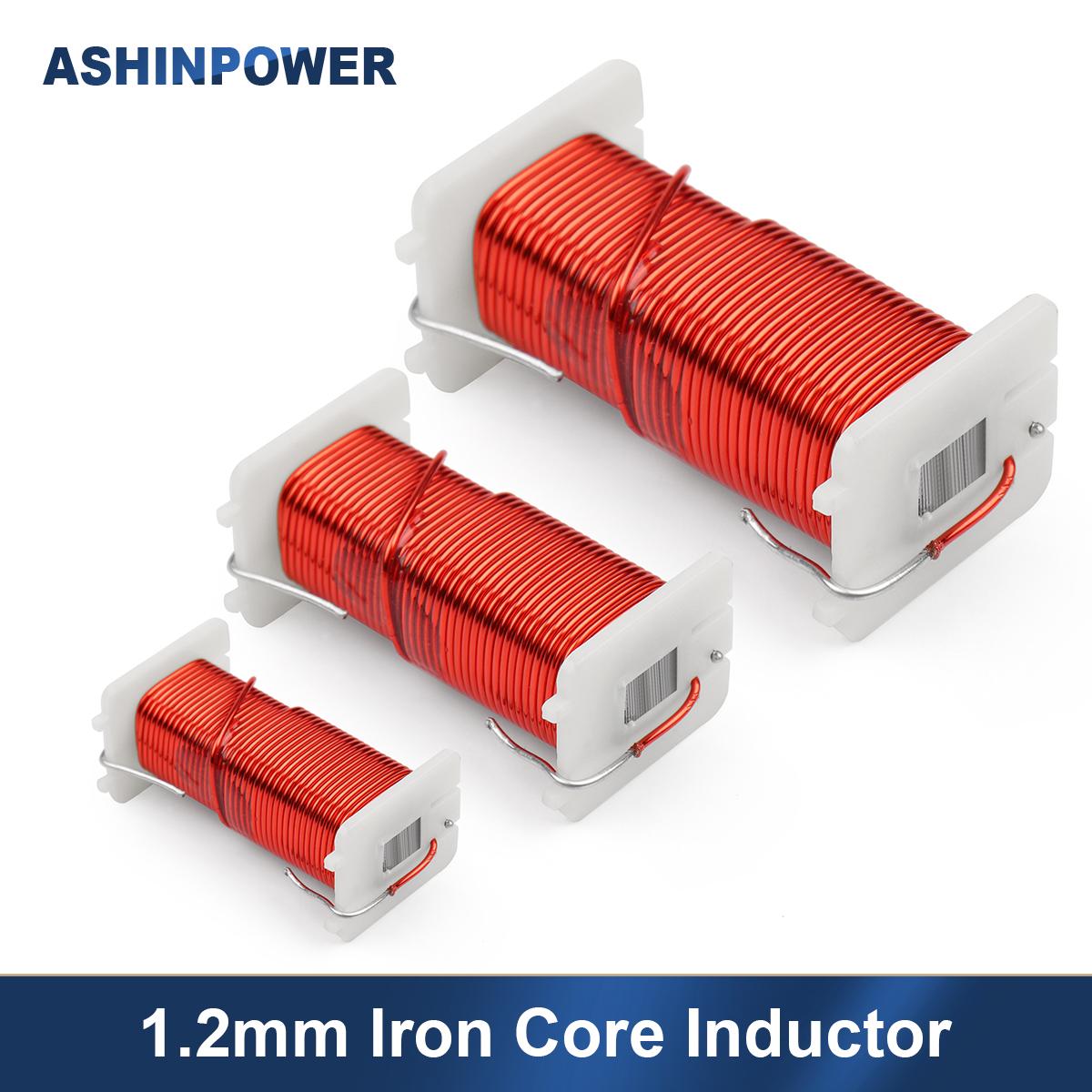 1 Cái 1.2mm 0.5MH-2.4MH Lõi Sắt Cuộn Cảm Cuộn Dây Đồng Không Oxy Cuộn Cảm Đồng Cho Tùy Chỉnh Bộ Chia Tần Số Tự Làm Màu Sắc: 1.2mm 0.5MH
