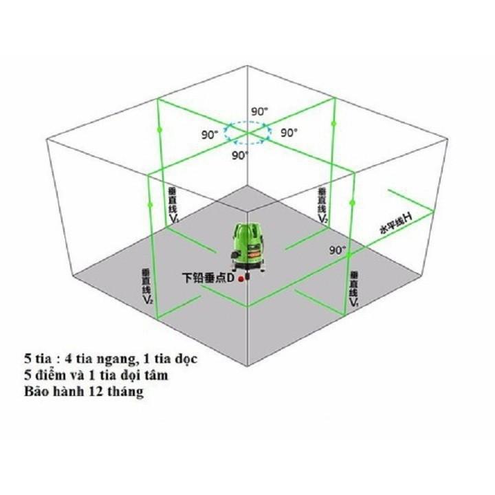 Cân mực laser Hitachi 5 tia xanh