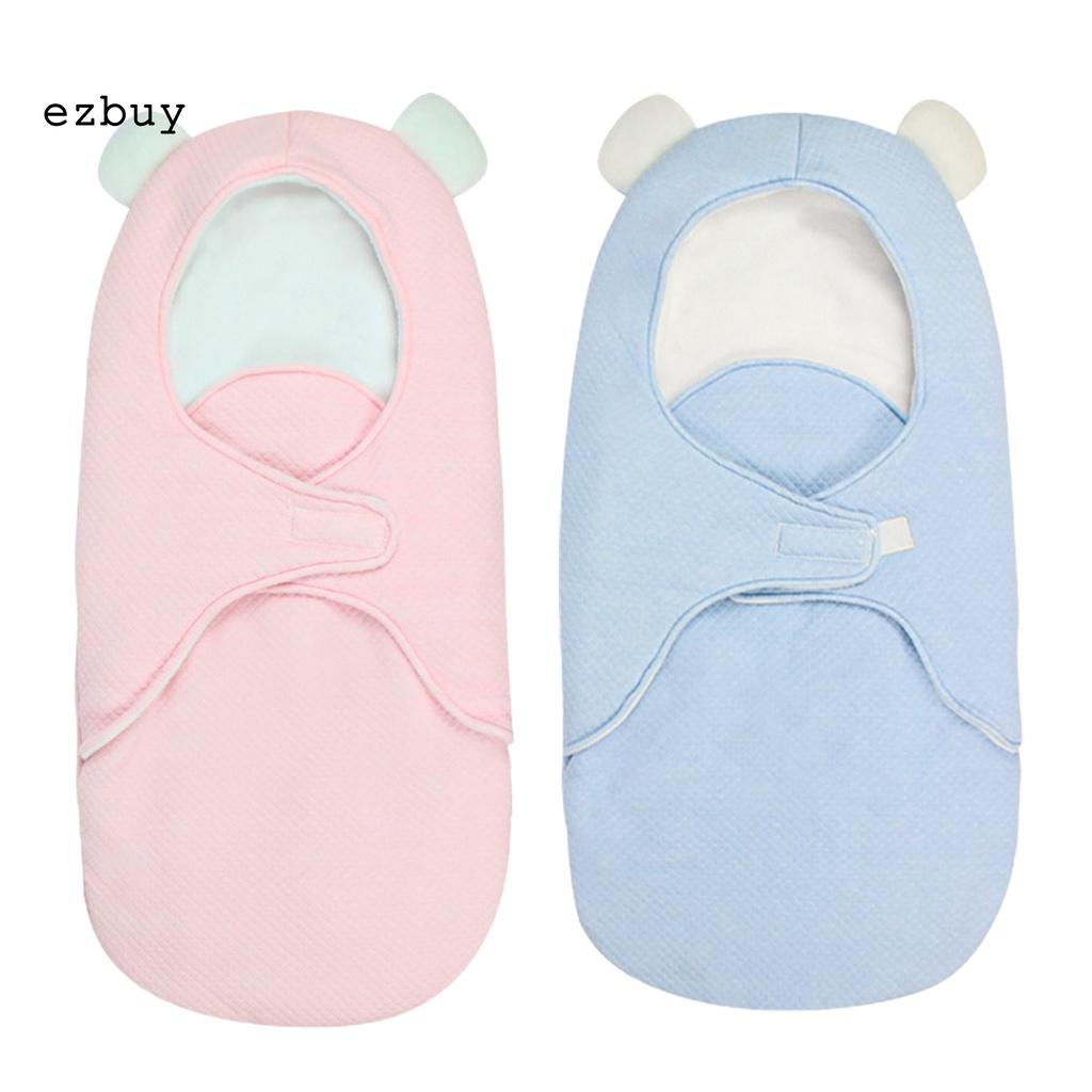 Convenient Infant Swaddle Wrap Comfortable Solid Baby Sleeping Bag 360 Degree Protection for Home