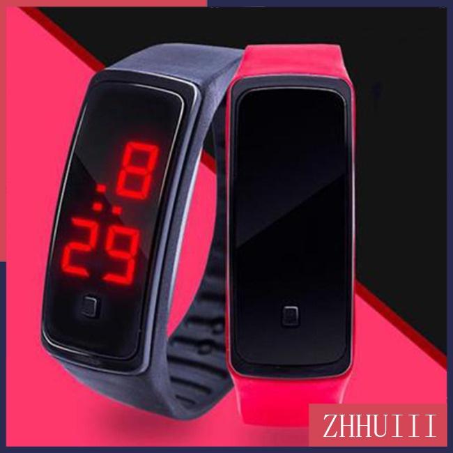Đồng Hồ Thể Thao Điện Tử Chống Thấm Nước Với Màn Hình LED Dây Silicone Thời Trang