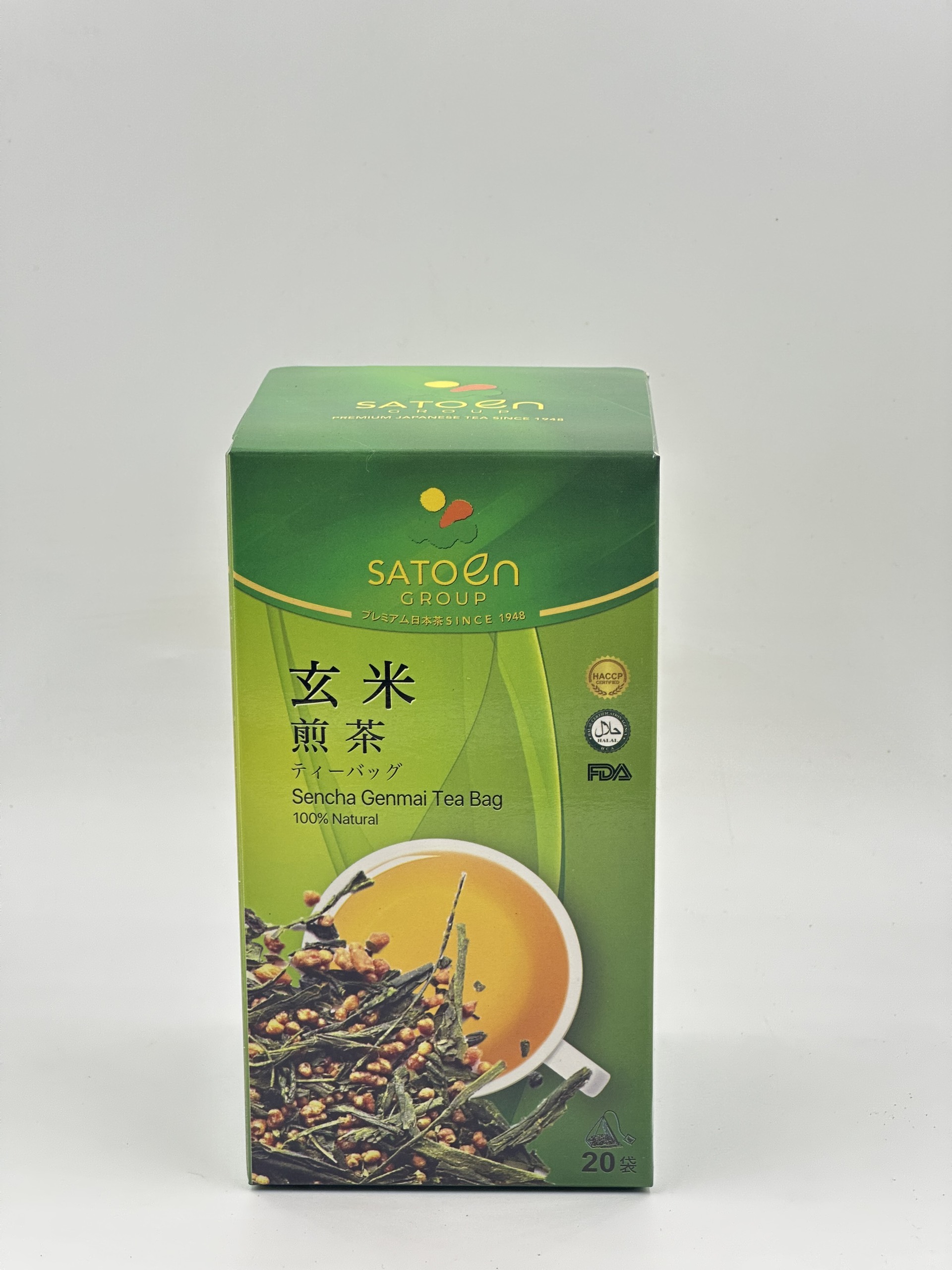 Hộp Trà túi lọc Satoen Sencha Genmai gạo rang 50g