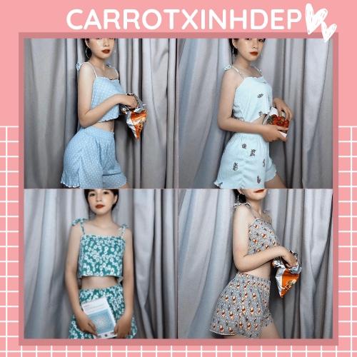 Set đồ ngủ đùi nữ chất cotton cực dễ thương đáng yêu siêu xinh (40-60kg)