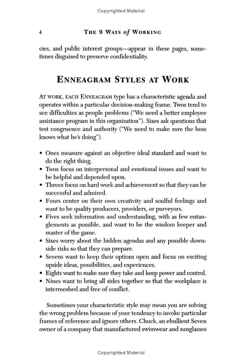 The 9 Ways Of Working: How To Use The Enneagram To Discover Your Natural Strengths And Work More Effectively