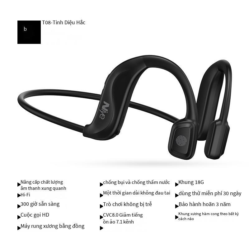 Cửa hàng hàng đầu thuận lợi nhất dẫn truyền xương thật tai nghe bluetooth tập thể dục chạy đặc biệt treo cổ không dây năm mới treo