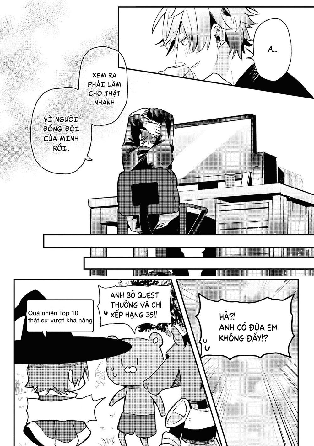 đồng đội game online, té là ngài sếp khó tính chapter 12 19