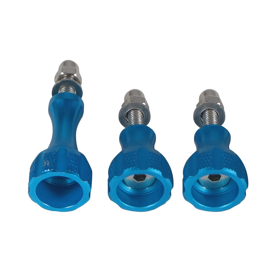 1x dài 2x ngắn m5 ngón tay cái vít nhôm hợp kim bu lông nut nut cho GoPro Hero 11 10 9 5 Max Insta360 cho máy ảnh hành động DJI OSMO