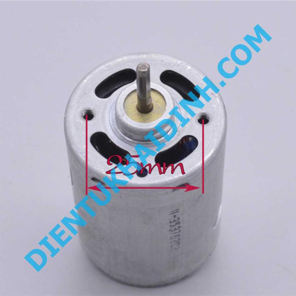 Động cơ DC RS-540, trục 3.17, kiểu D, 12V-22000V/P kde2597