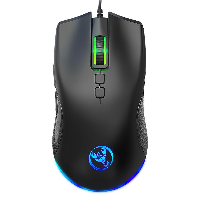 Highend Dành Mới USB Chuột Chơi Game Có Dây 7 Nút Đèn LED Đèn Nền RGB Chuột Có Thể Điều Chỉnh 6400 DPI Cho Máy Tính Laptop Lập Trình Macro