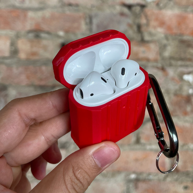 Case Chống Sốc Bảo Vệ 360 Độ Cho Airpods 1 / Airpods 2 - Màu Đỏ