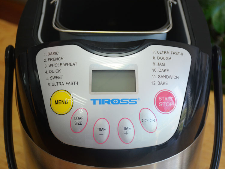 Máy Làm Bánh Mì Tiross 12 Chức Năng TS821 (600W) - Hàng chính hãng