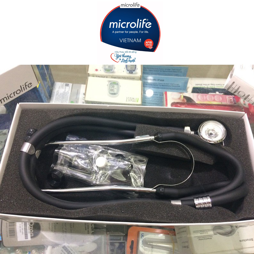 ỐNG NGHE, TAI NGHE Y TẾ 2 DÂY MICROLIFE ST 77 - HÀNG CHÍNH HÃNG THỤY SĨ