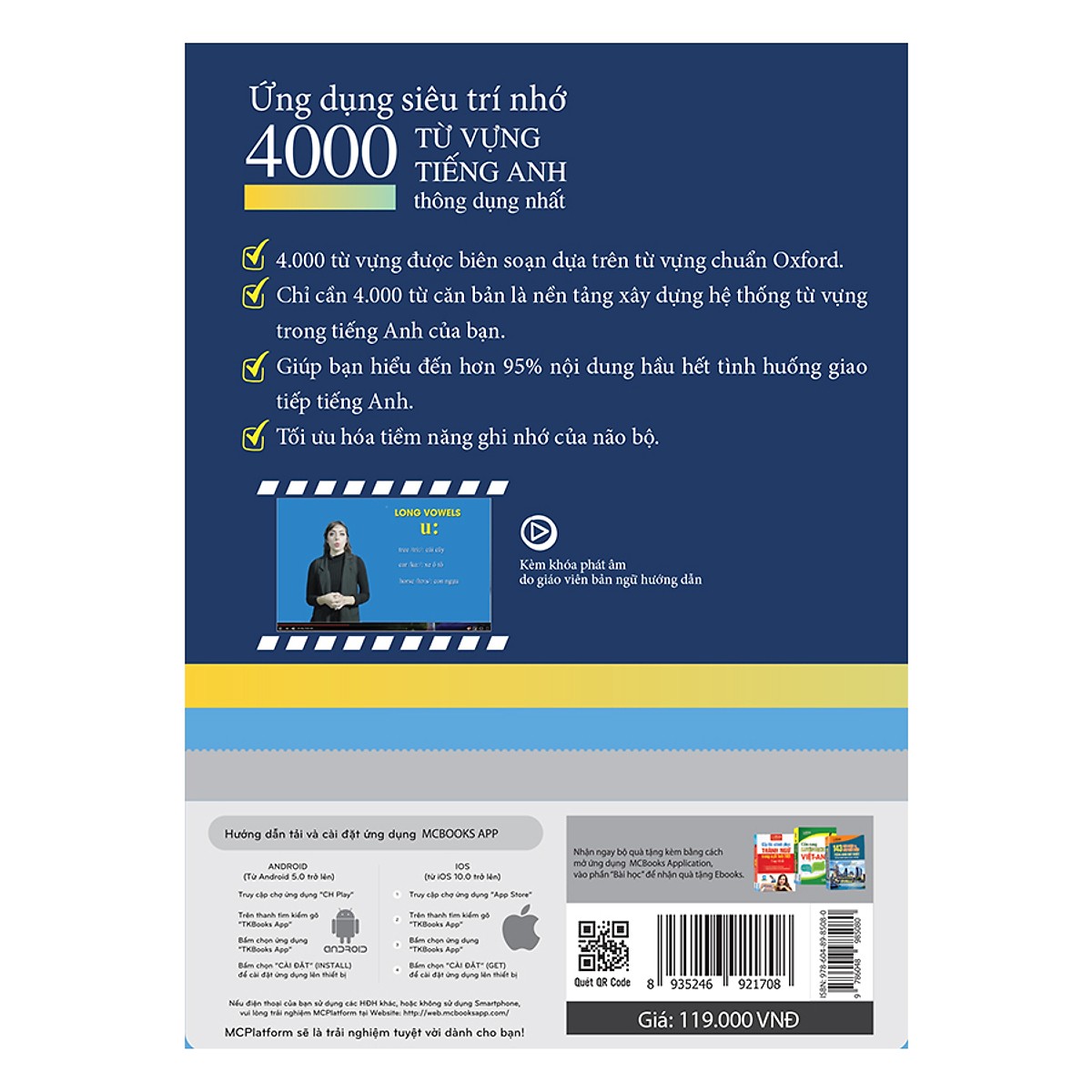 Ứng Dụng Siêu Trí Nhớ 4000 Từ Vựng Tiếng Anh Thông Dụng Nhất (Học Kèm App MCBooks Application) (Tặng Ebook Giá Trị)