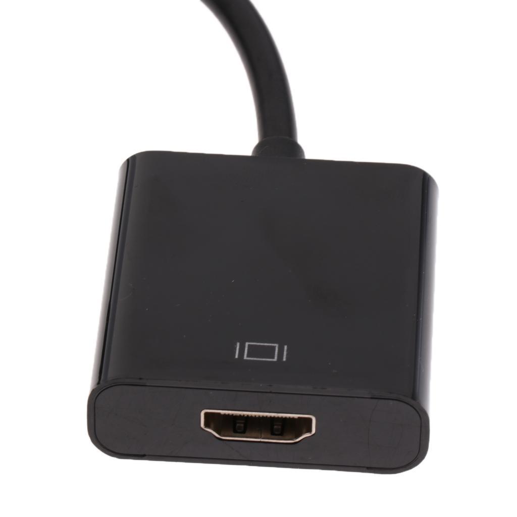 DP Displayport Male to HDMI Female Cable Converter Adapter for PC HP/DELL Black