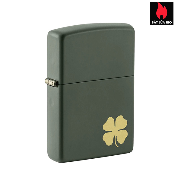 Bật Lửa Zippo 49796 – Zippo Four Leaf Clover Green Matte