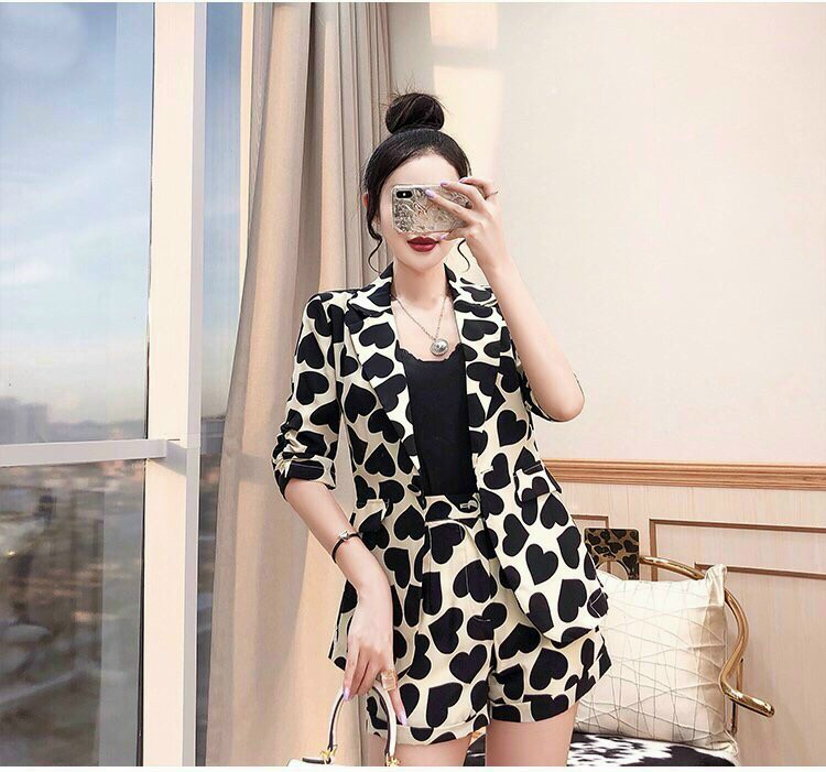 Set bộ áo vét và quần đùi cá tính GD44811