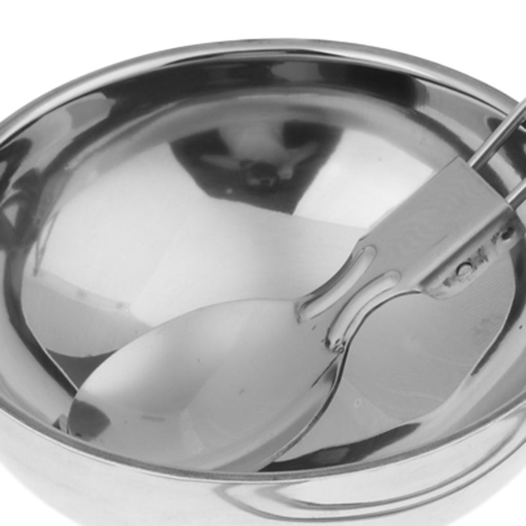 Portable Travel Set Stainless Steel Bowl Chopsticks Spoon Camping Tableware