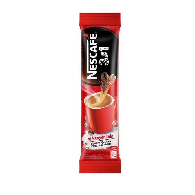 Cà phê hoà tan NESCAFÉ 3IN1 VỊ NGUYÊN BẢN - công thức cải tiến (bịch 46 gói x 16g)