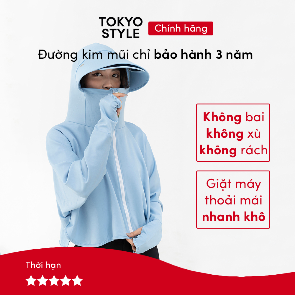 Áo chống nắng Tokyo Style. Áo chống nắng cánh dơi vải cotton Nhật dệt kim cương