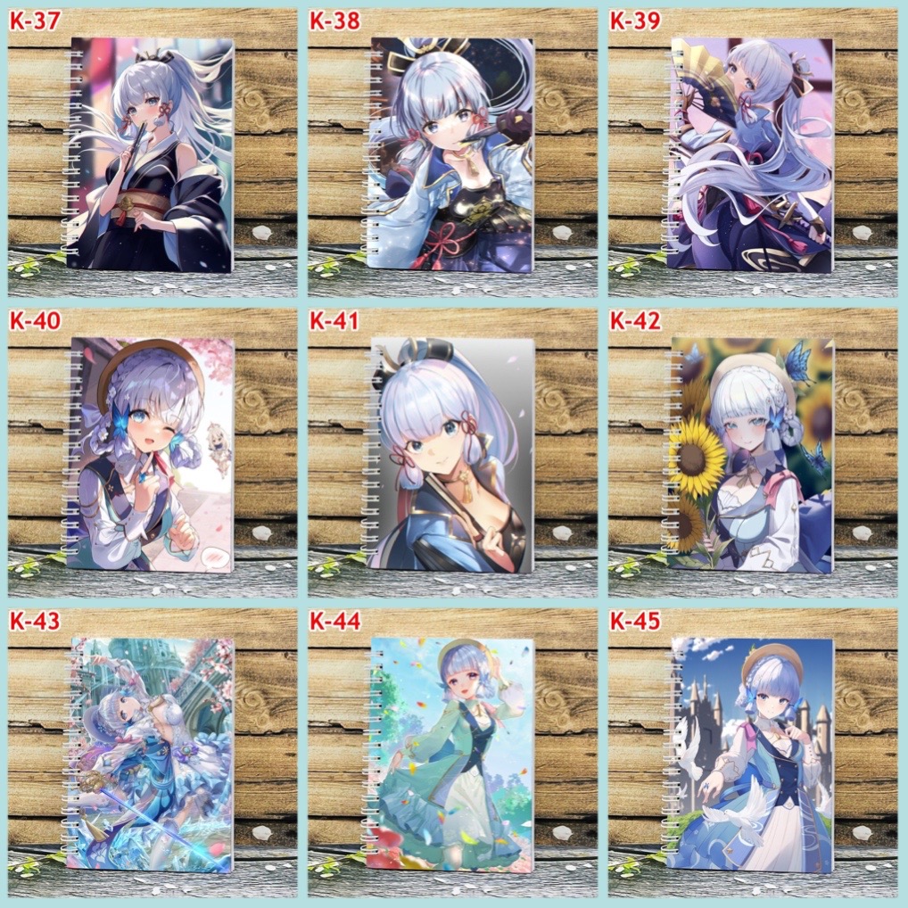 ￼Sổ viết Kamisato Ayaka genshin impact a6 200trang / sổ tay hình kamisato ayaka