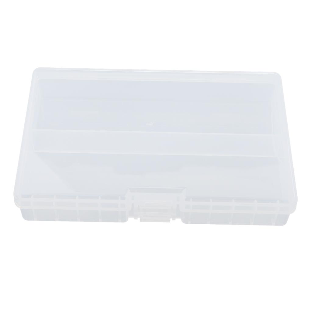 48 AA Battery Storage Box Battery Storage Case Plastic Battery Holder Clear