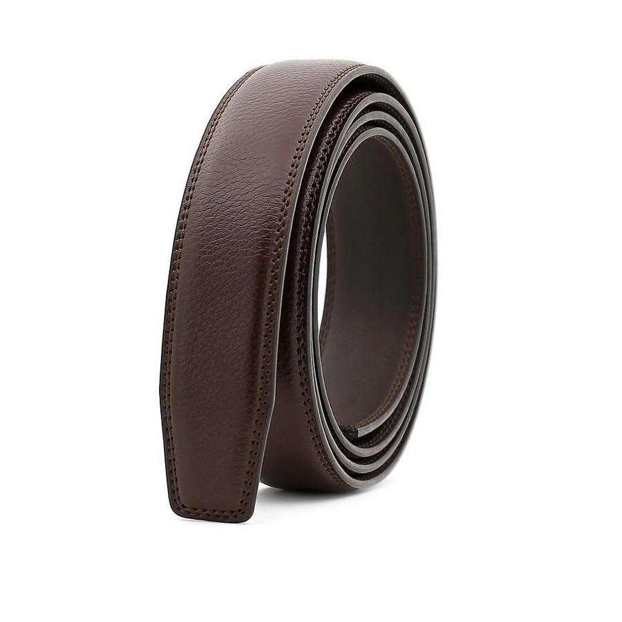 Dây lưng da bò cấp - dây da bò 2 lớp - dây khóa trượt bản 3,1 cm