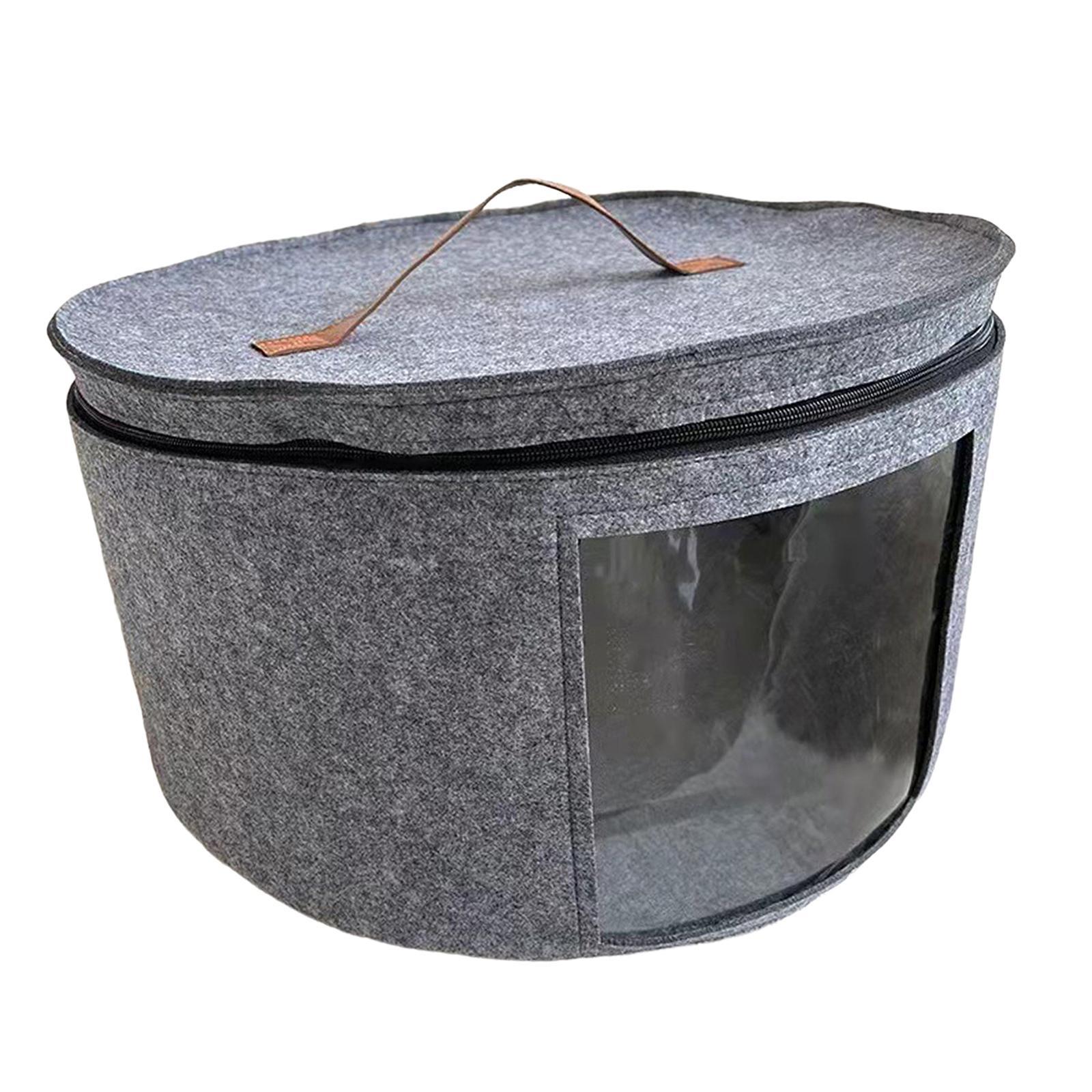 Storage Bucket with Dust Proof Lid Folding for Towels Bookshelf Bedroom