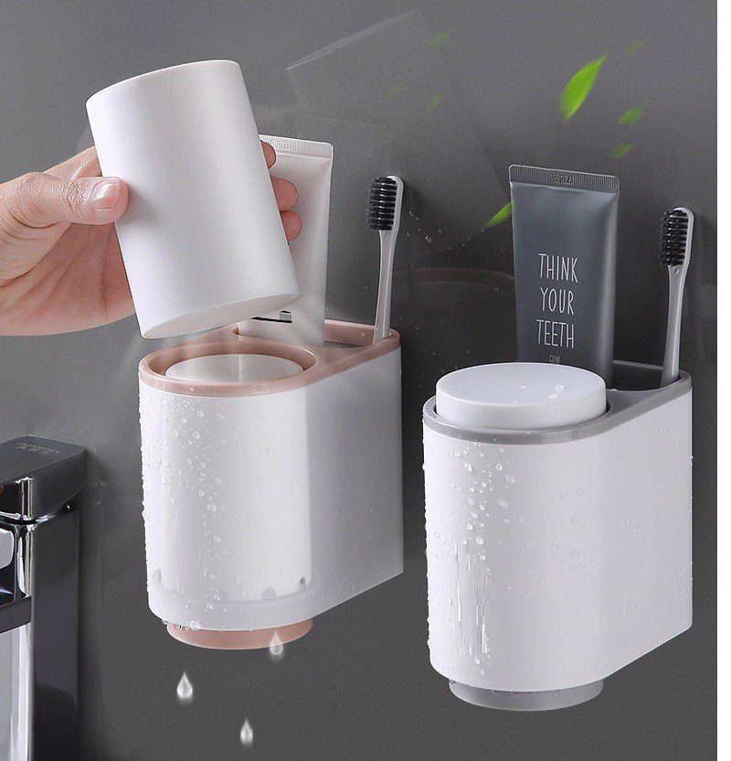 Giá để bàn chải đánh răng kèm 2 ly E1905