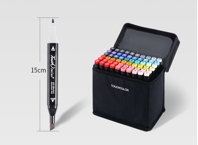 Bộ bút màu Marker BUDECOR TOUCH COLOR 30/40 màu - Tặng kèm 2 bút