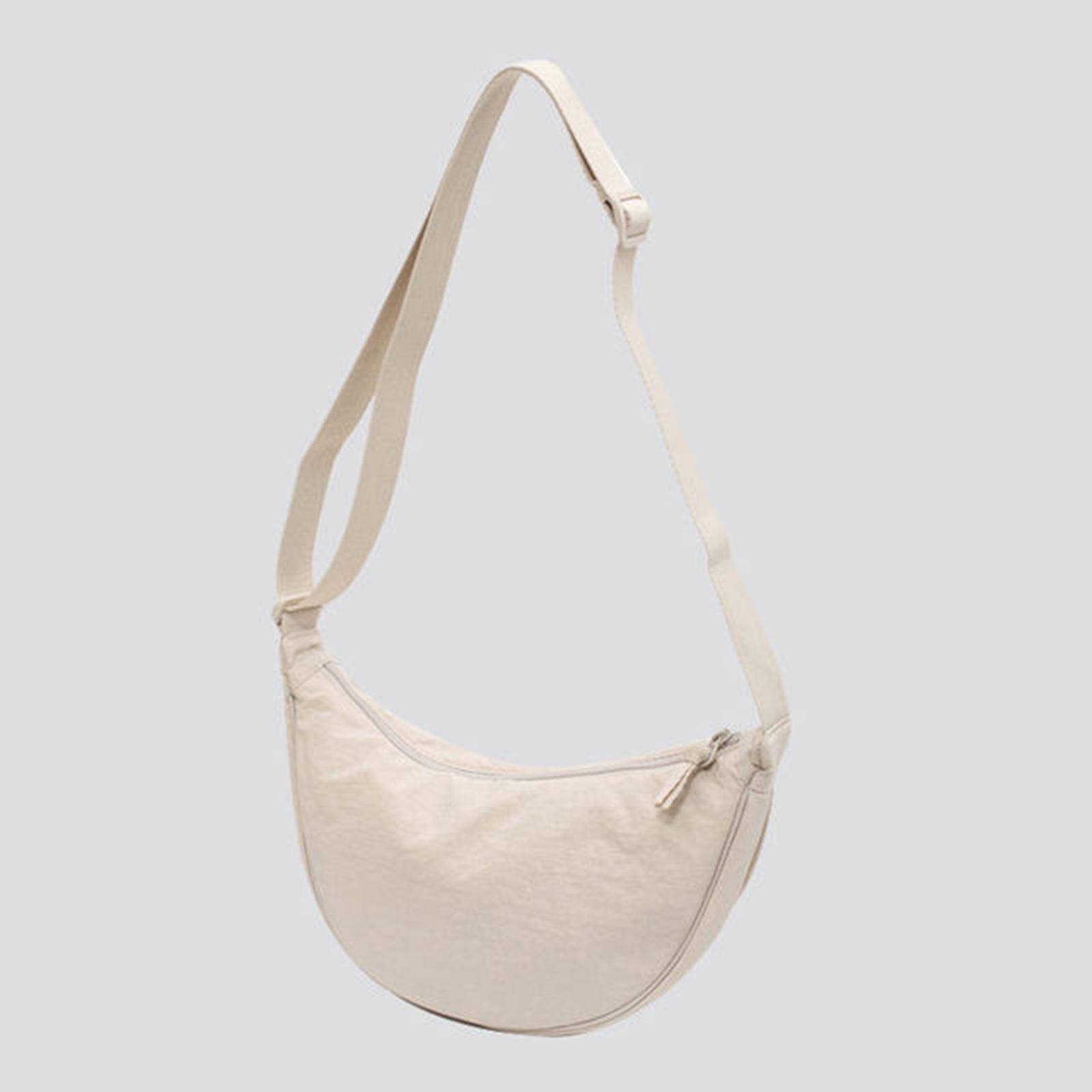 2x Casual Dumpling Bun, Pouch Lady Beach Travel Bag, Shopping Bag, Girls Nylon Shoulder Bag