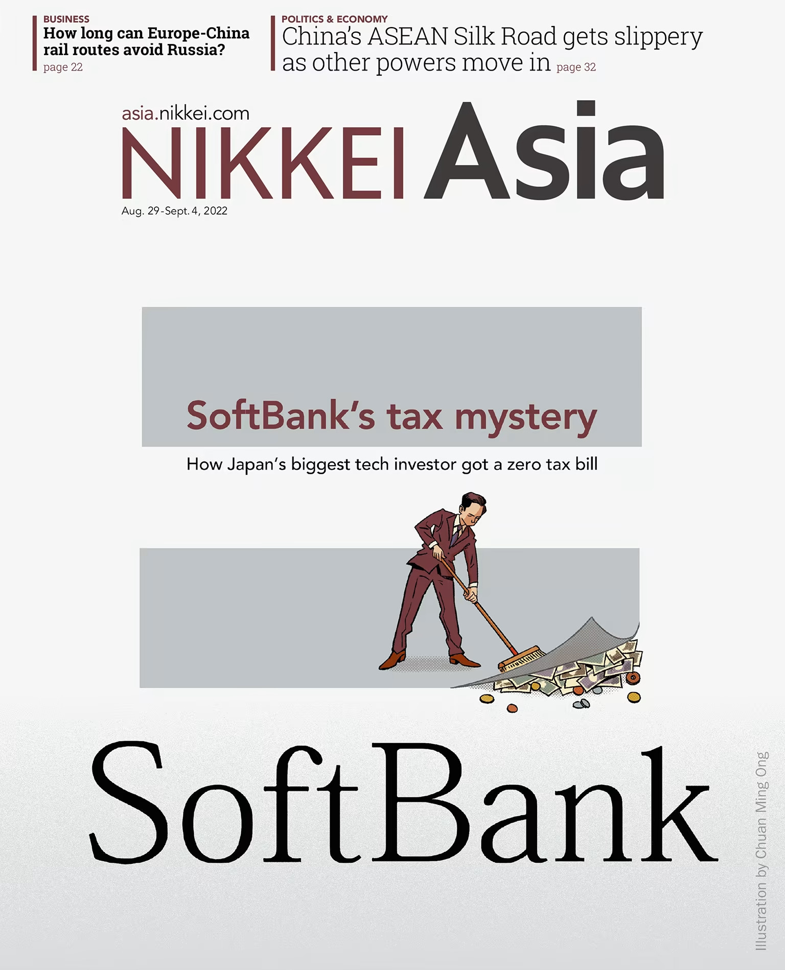 Nikkei Asian Review: Nikkei Asia - 2022: SOFTBANK'S TAX MYSTERY - 34.22 tạp chí kinh tế nước ngoài, nhập khẩu từ Singapore,