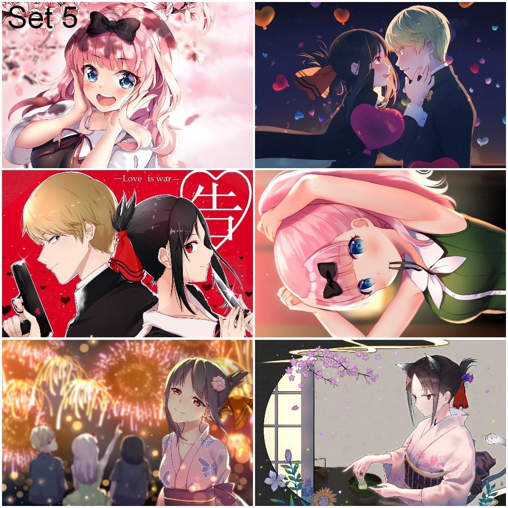 Bộ 6 Poster anime Kaguya-sama: Love Is War - Cuộc chiến tỏ tình của những thiên tài - A3,A4,A5