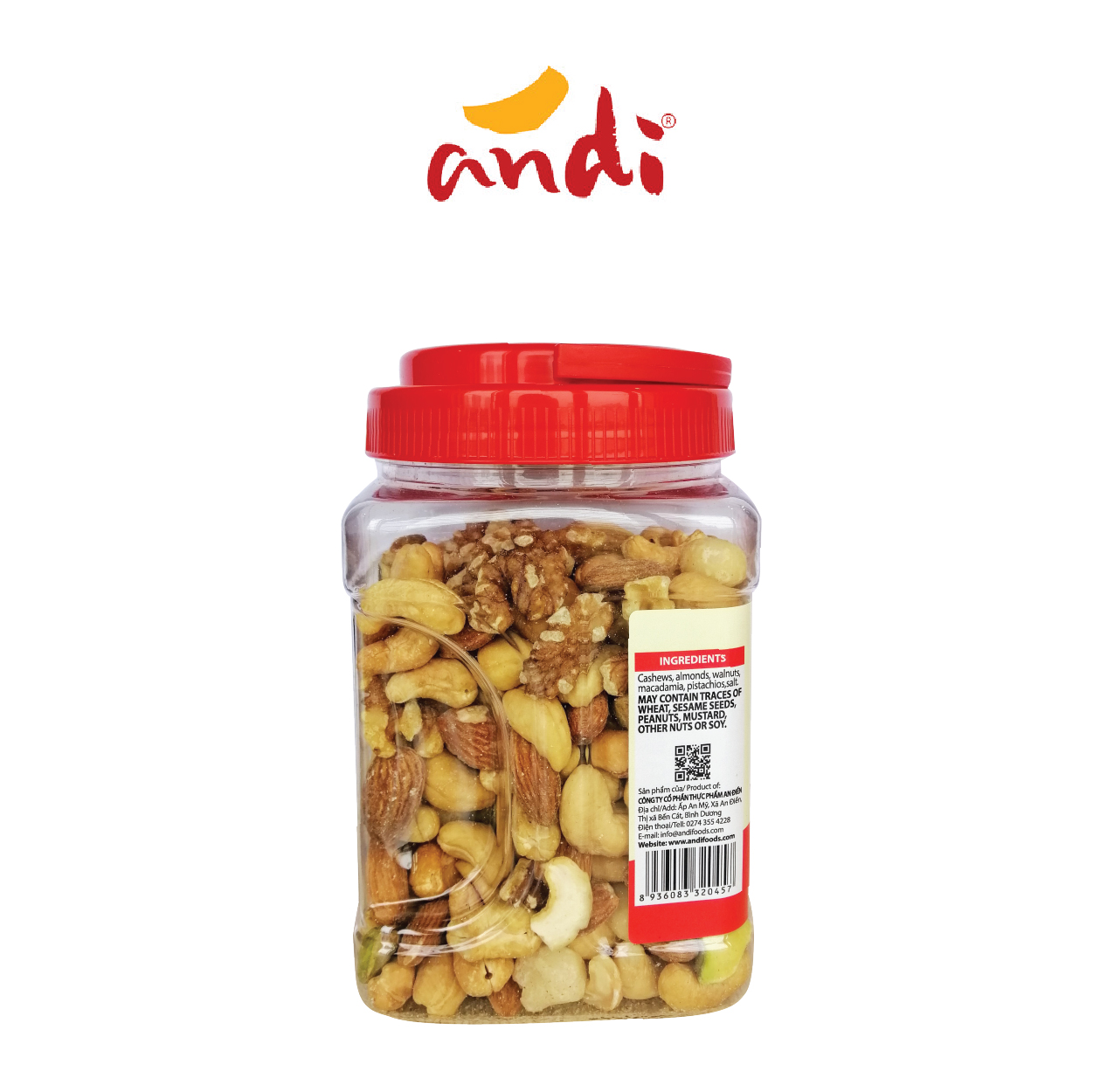 Hạt Quý Phi Rang Muối Biển ANDI FANCY Hộp 227g