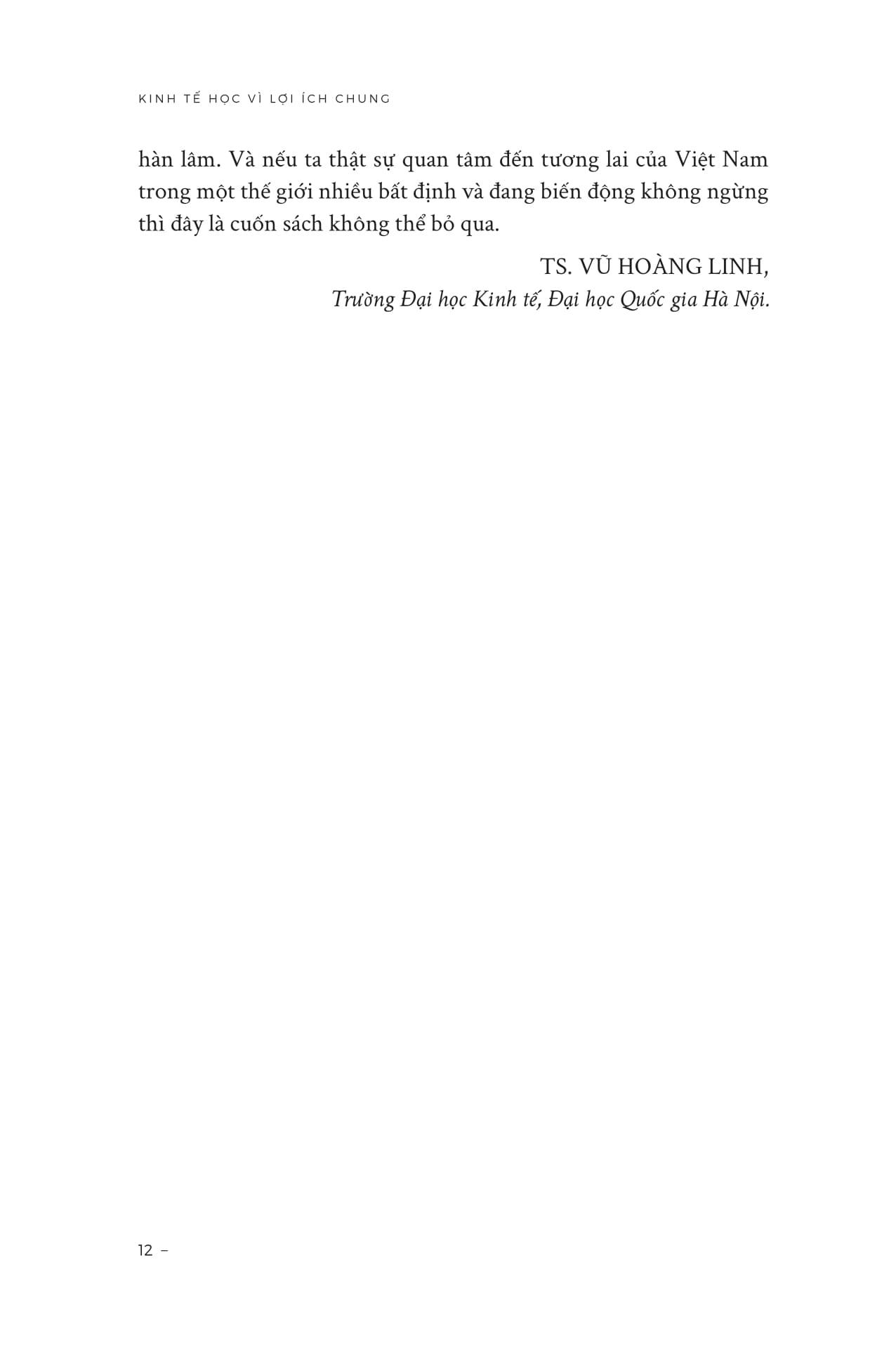 Sách - Kinh Tế Học Vì Lợi Ích Chung