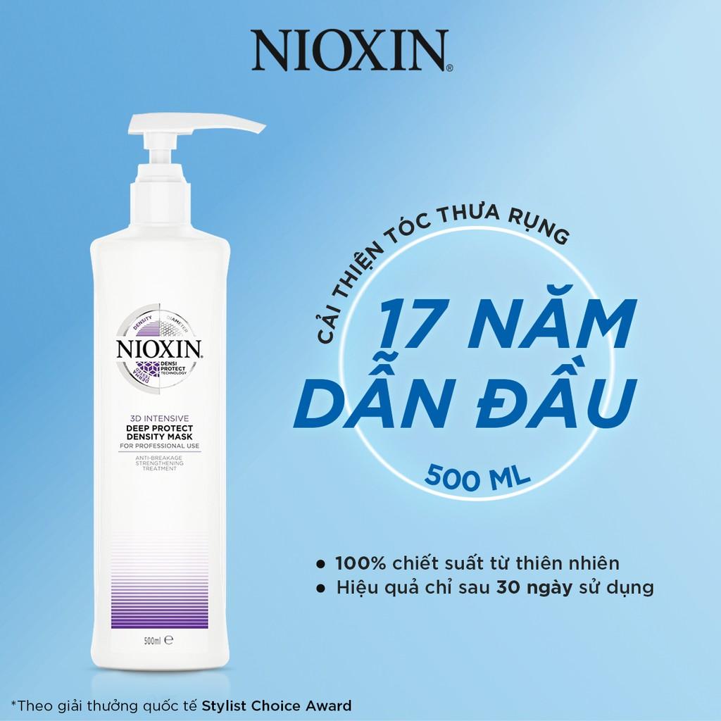 Dầu Hấp Tóc Nioxin 3D Bảo Vệ Tóc Và Da Đầu, Giúp Tóc Vào Nếp Mềm Mượt Intensive Deep Protect Density Mask 150ml/500ml