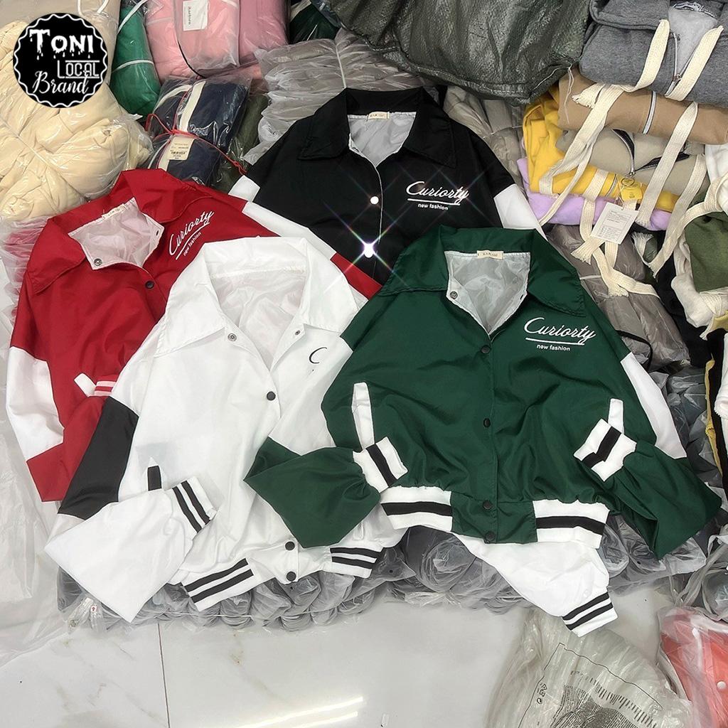 Áo Khoác Dù Bomber Lửng Curiorty - Áo Khoác Nữ 2 lớp Unisex (M180 - Kèm ảnh thật)