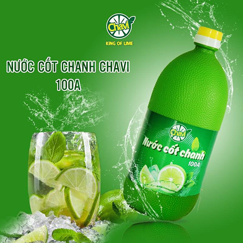 Chavi - Nước cốt chanh 100A (Thùng 6 chai)