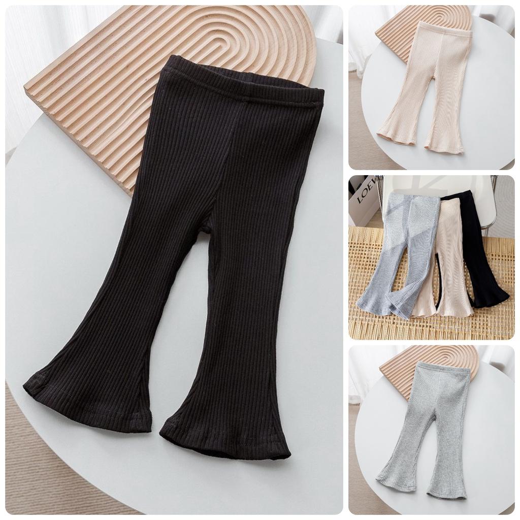 QTT9 Size90-130 (9-25kg) Quần legging bé gái (Quần thun ống loe co giãn tốt) Thời trang trẻ Em Hàng quảng châu