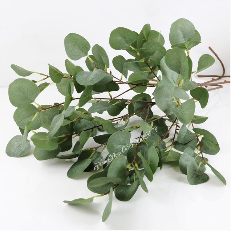 Cành Lá Táo Giả dài 60cm 5 nhánh lá to loại đẹp